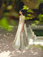 Embellished White Lehenga Choli Pakistani Bridal Dress