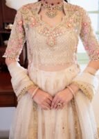 Net Kameez and Bridal Lehenga with Matching Accessories