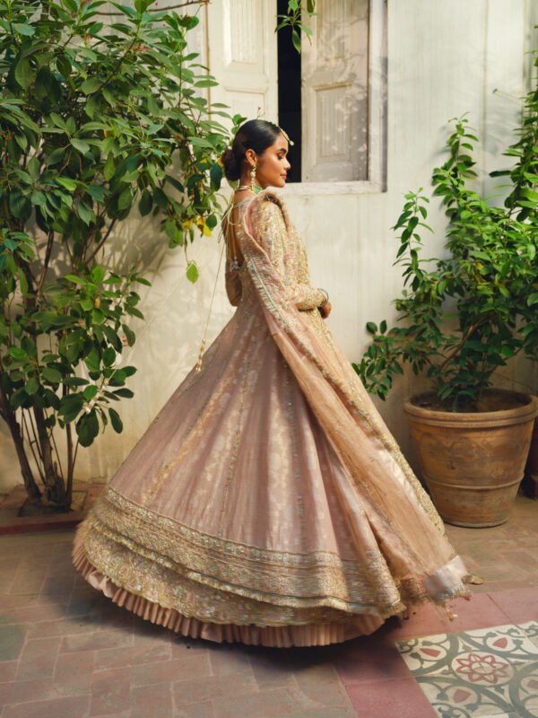 Wedding Lehenga Front Open Gown Pakistani Bridal Dress