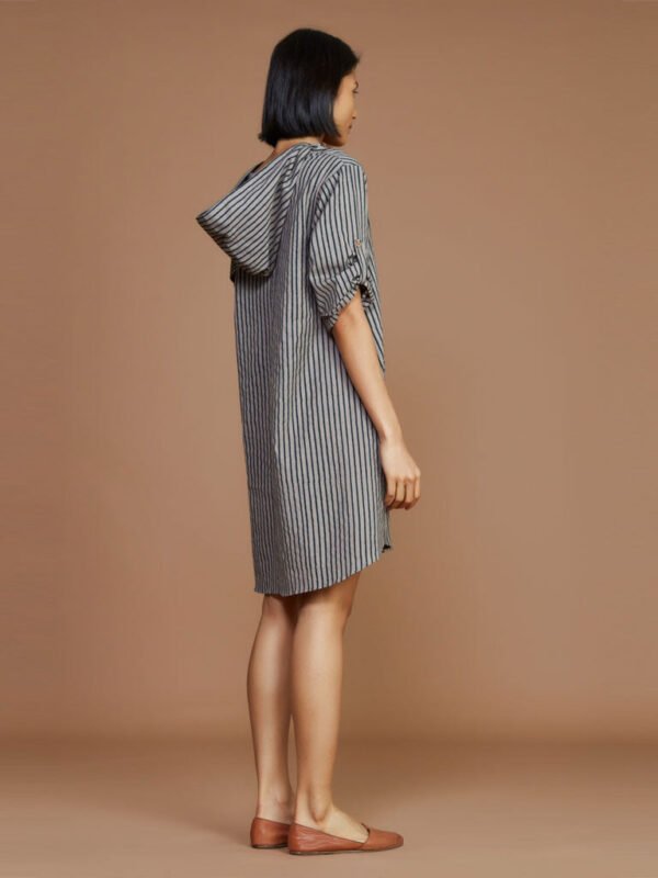 Striped Hooded Dress
