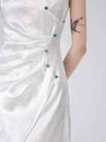 Sleeveless Improved Cheongsam Slit Design Long Dress