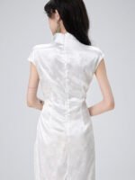 Sleeveless Improved Cheongsam Slit Design Long Dress