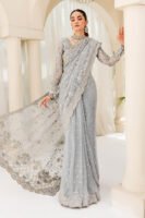 Pakistani Bridal Dress in Royal Saree Style for Wedding