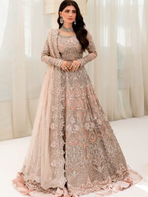 Pakistani Gown with Custom Made Bridal Lehenga for Brides