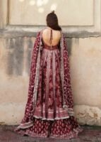 Pakistani Bridal Dress in Pishwas and Sharara Style
