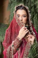 Royal Pakistani Bridal Outfit in Gharara Kameez Style