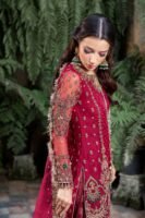 Royal Pakistani Bridal Outfit in Gharara Kameez Style
